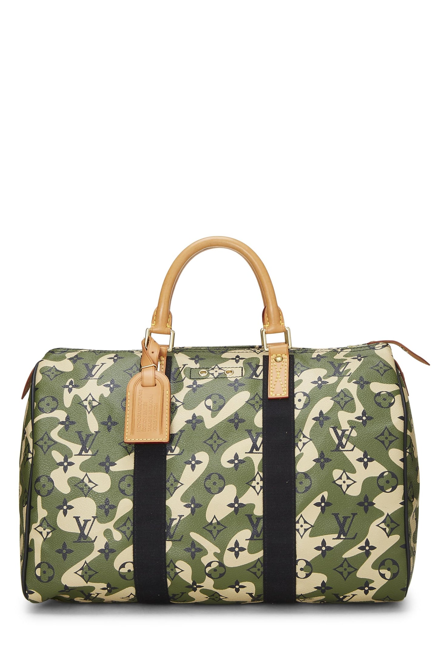 Louis Vuitton, Pre-Loved Takashi Murakami x Louis Vuitton Monogramouflage Speedy 35, Green