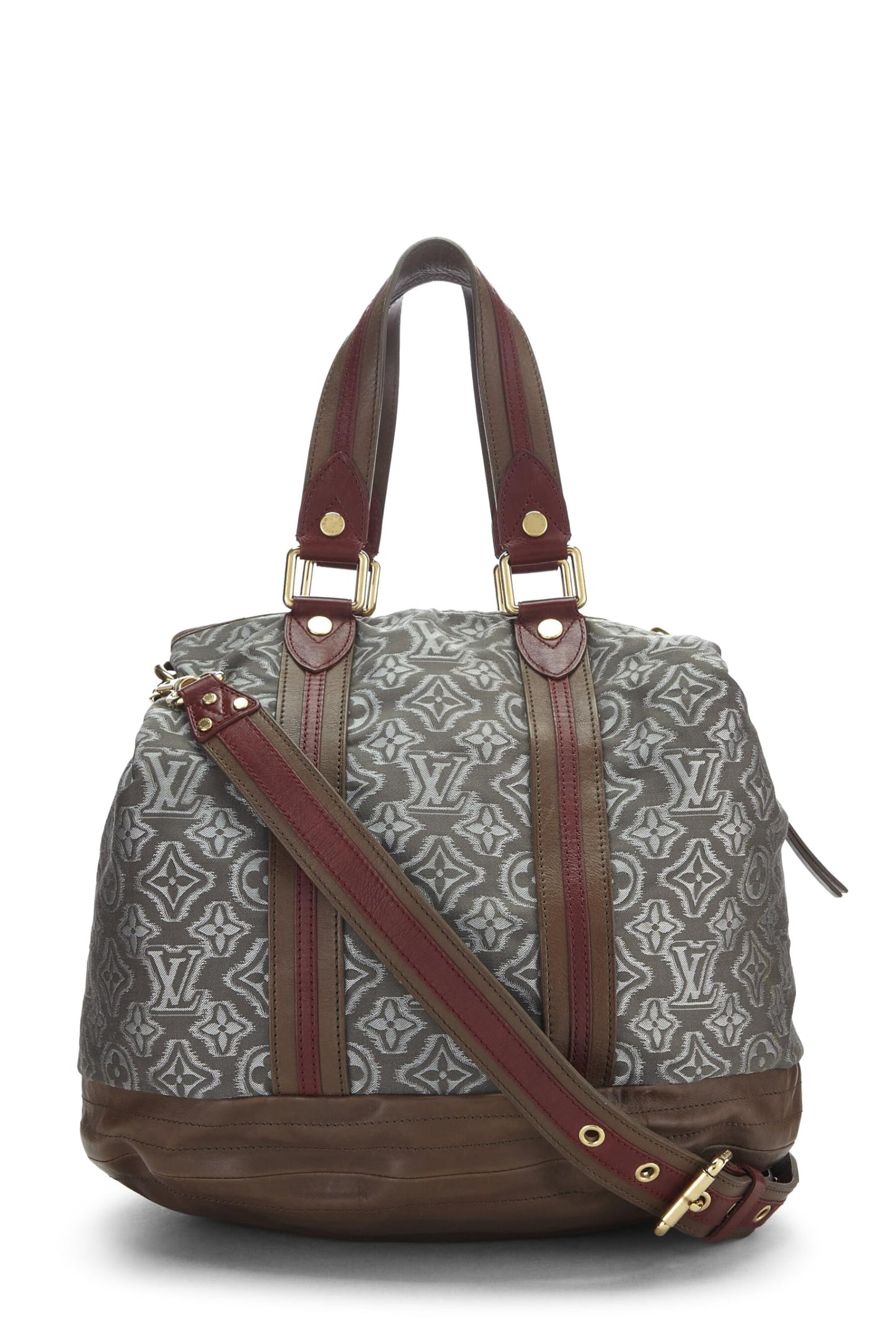 Louis Vuitton, Aviator GM en tissu jacquard monogramme gris d'occasion, gris