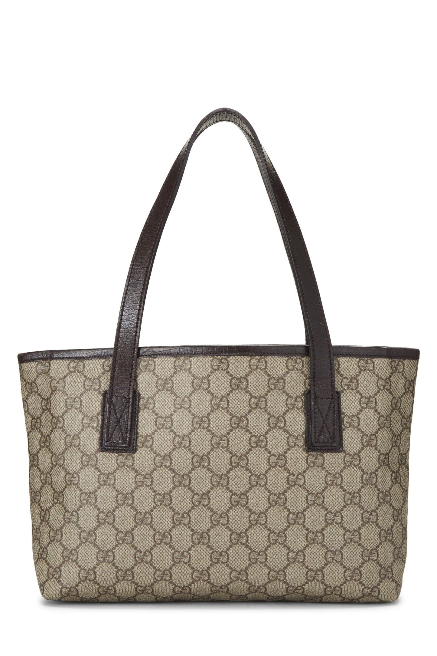 Gucci, sac fourre-tout en toile GG Supreme Original d'occasion, petit, marron