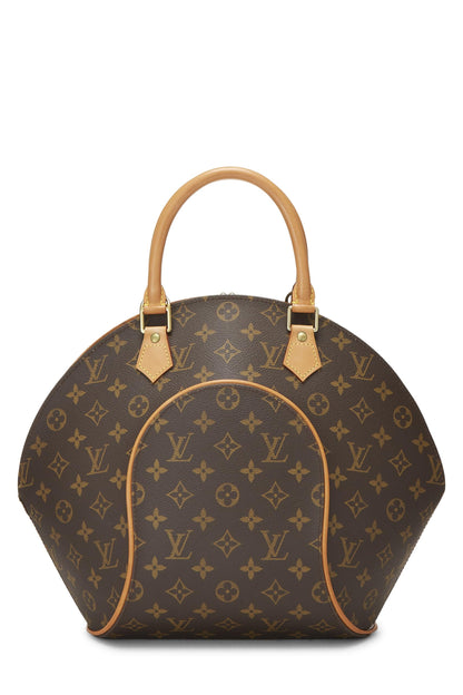 Louis Vuitton, Ellipse MM en toile Monogram d'occasion, marron