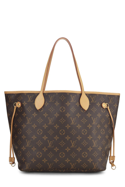 Louis Vuitton, Neverfull MM en toile monogram rouge d'occasion, rouge