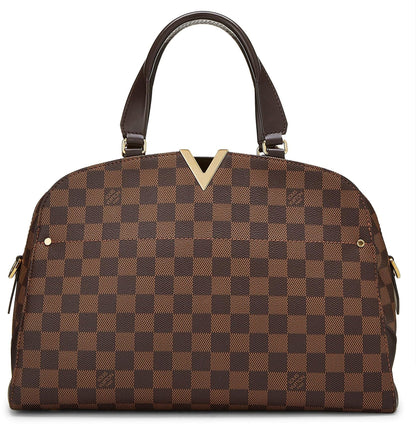 Louis Vuitton, sac bowling Kensington Damier Ebene d'occasion, marron