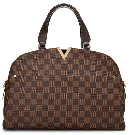 Louis Vuitton, bolos Damier Ebene Kensington pre-amado, Marrón