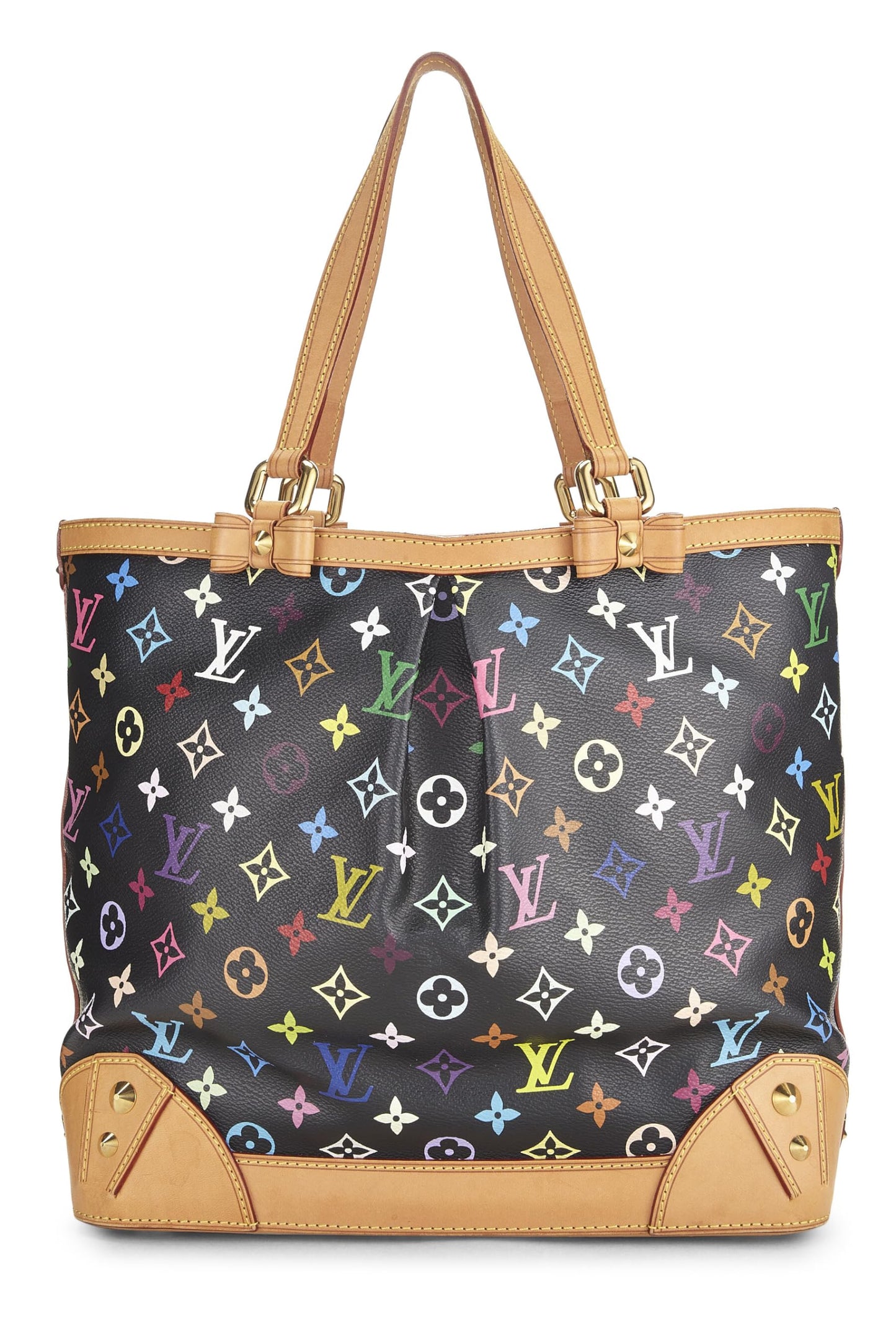 Louis Vuitton, Takashi Murakami x Louis Vuitton, sac Sharleen MM multicolore à monogramme noir d'occasion, noir