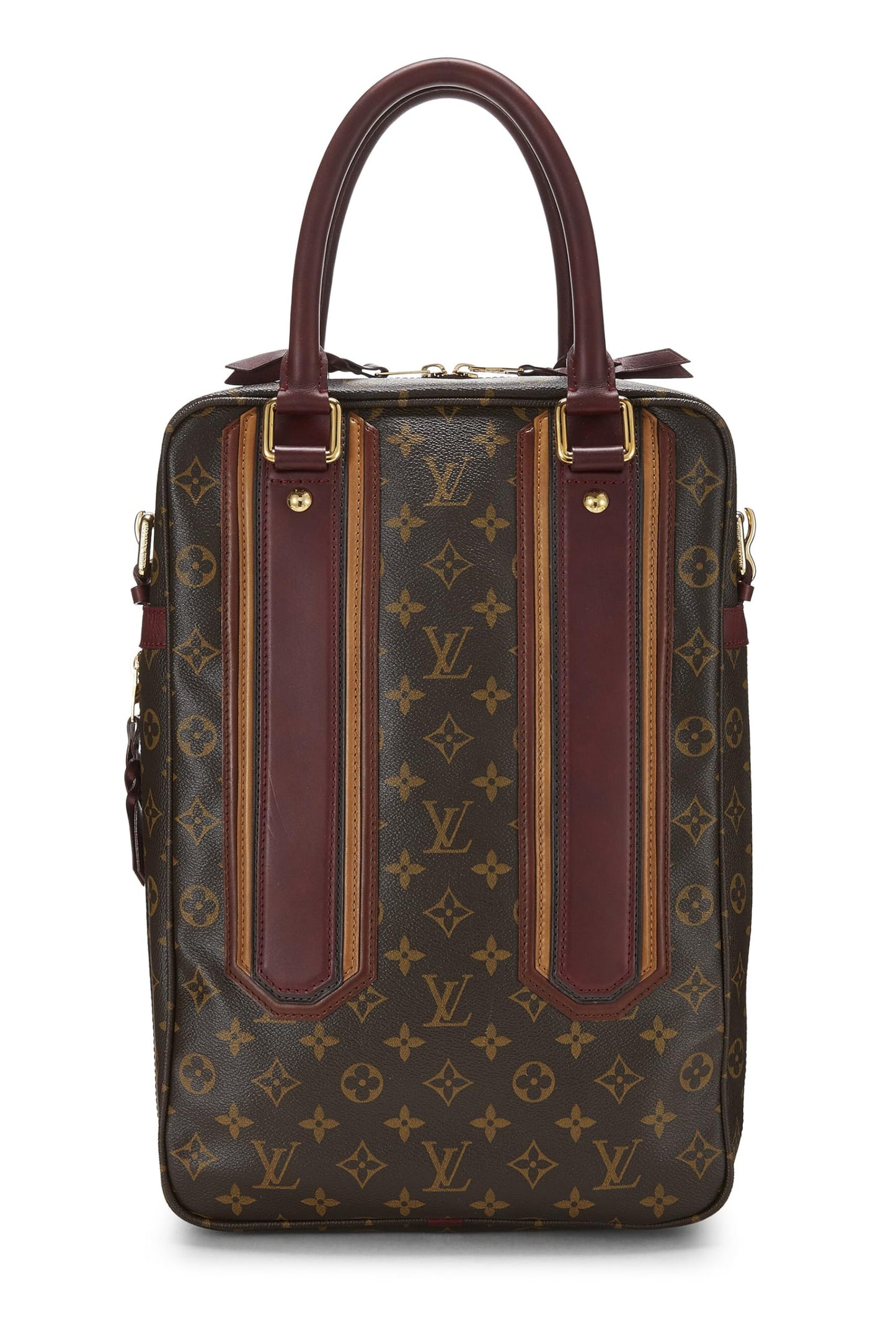 Louis Vuitton, Porte-Documents Vertical Bequia en Toile Monogram d'occasion, Marron