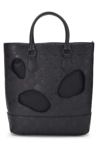 Louis Vuitton, Sac Empreinte Monogram Noir Pré-Aimé Comme des Garçons x Louis Vuitton avec Trous PM, Noir