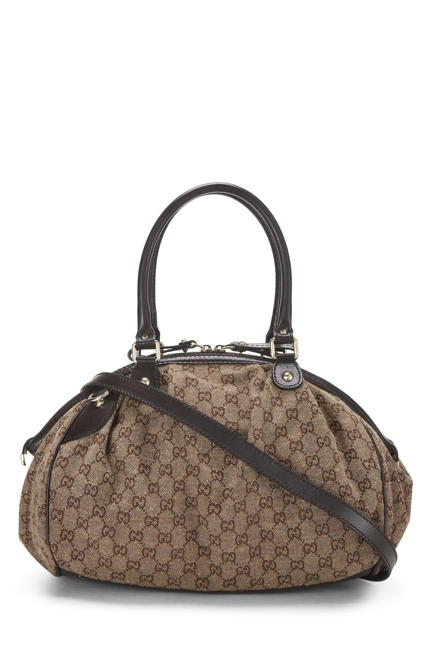 Gucci, Sukey Boston en toile GG d'origine d'occasion, marron