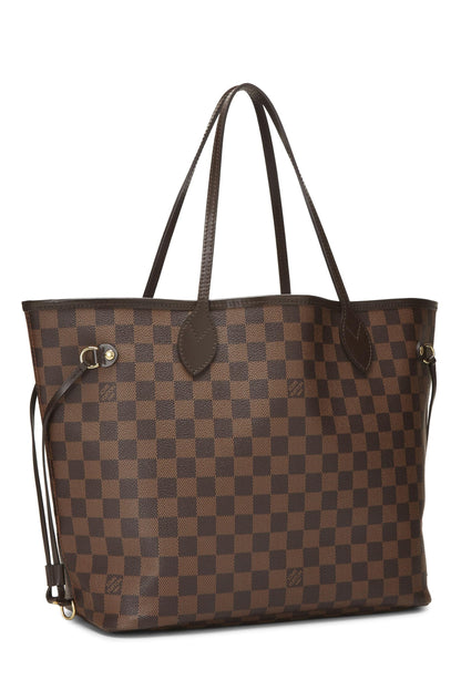 Louis Vuitton, Damier Ebene Neverfull MM NM d'occasion, marron