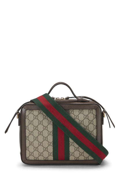 Gucci, sac à bandoulière Ophidia en toile GG Supreme d'origine d'occasion, taille moyenne, marron