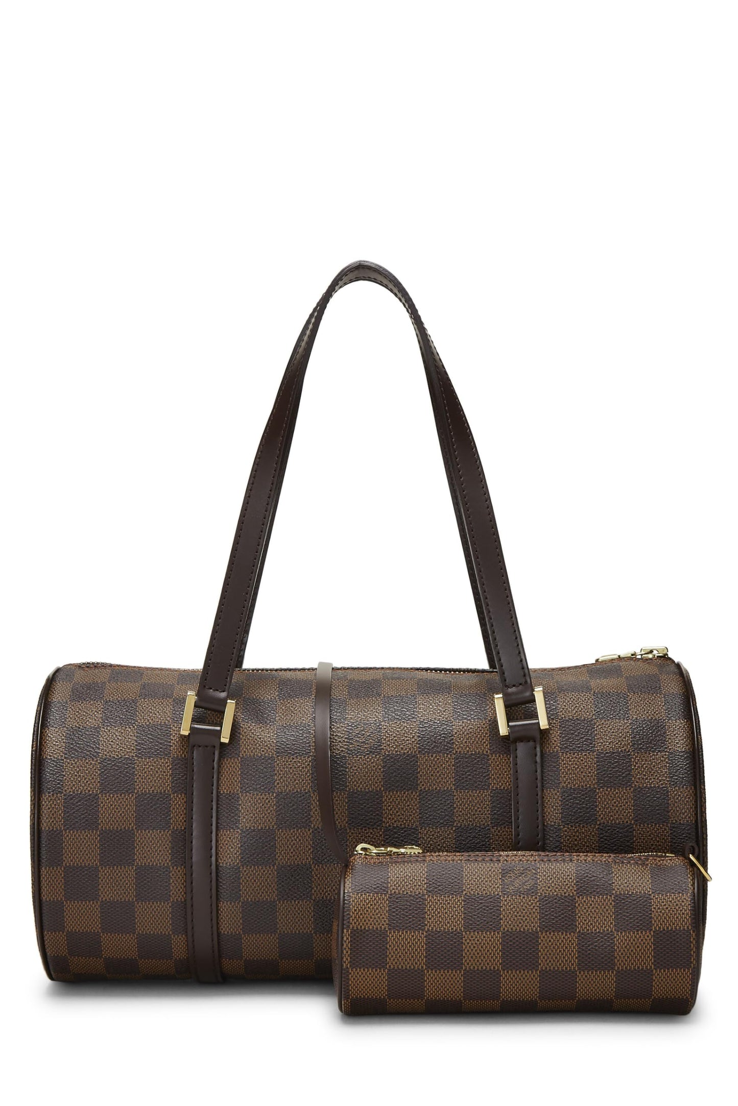 Louis Vuitton, ensemble Papillon 30 et Mini Damier Ebene d'occasion, marron