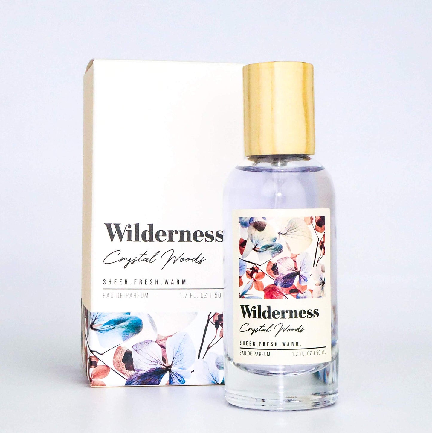 Eau de Parfum en Spray Wilderness Crystal Woods de Tru Western - Parfum Floral Frais et Chaud pour Femme - Avec des Notes de Fleurs d'Eucalyptus, de Pétales de Jasmin et de Cèdre Transparent - 1,7 fl oz | 50 ml