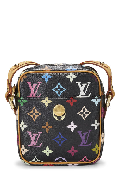 Louis Vuitton, Takashi Murakami x Louis Vuitton Black Monogram Multicolore Rift, Noir