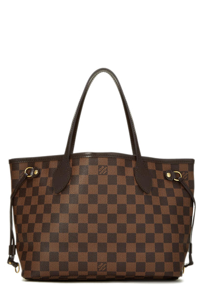 Louis Vuitton, Damier Ebene Neverfull PM pre-amado, Marrón