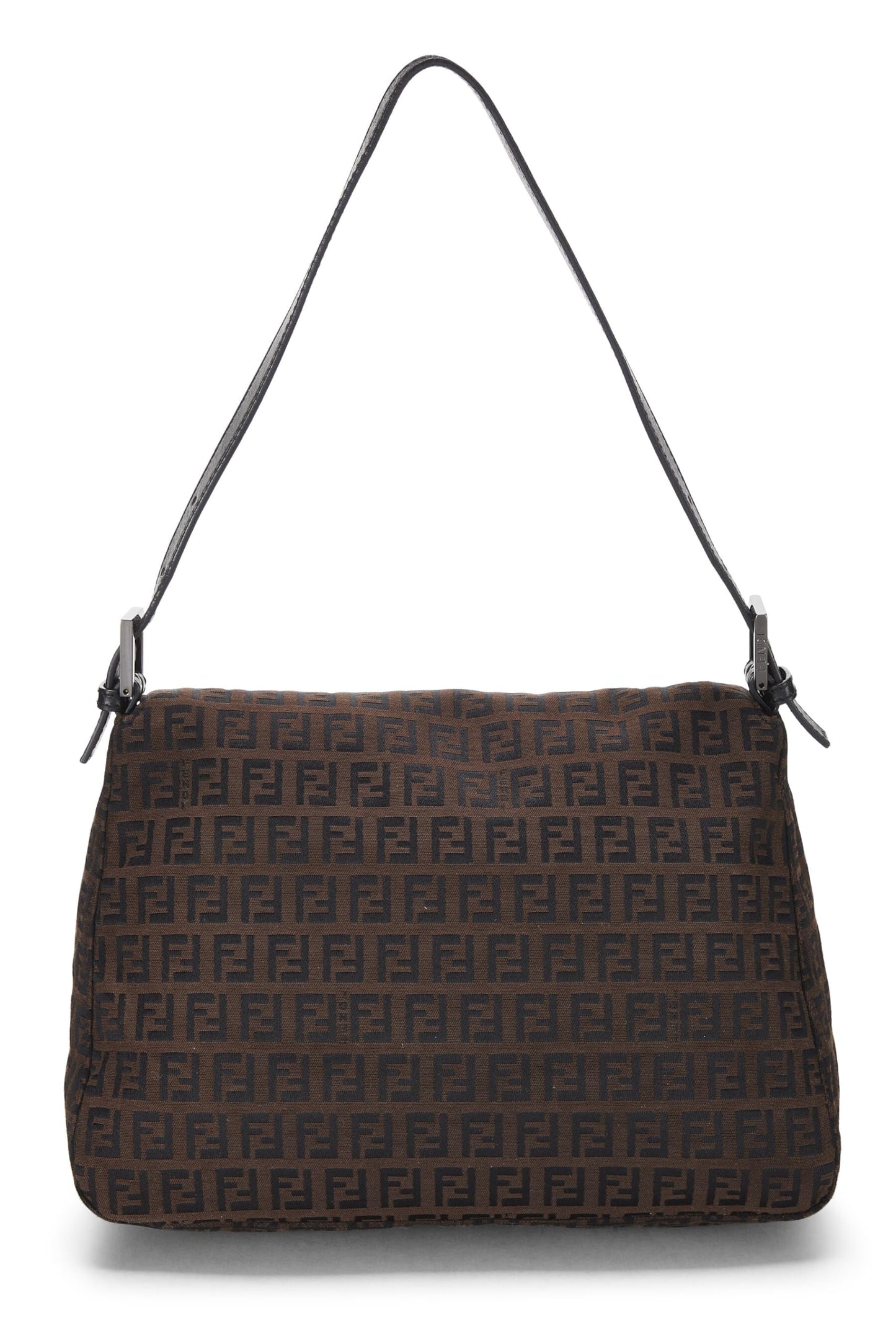 Fendi, Pre-Loved Brown Zucchino Coated Canvas Mama, Brown