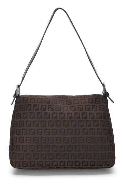 Fendi, Pre-Loved Brown Zucchino Coated Canvas Mama, Brown