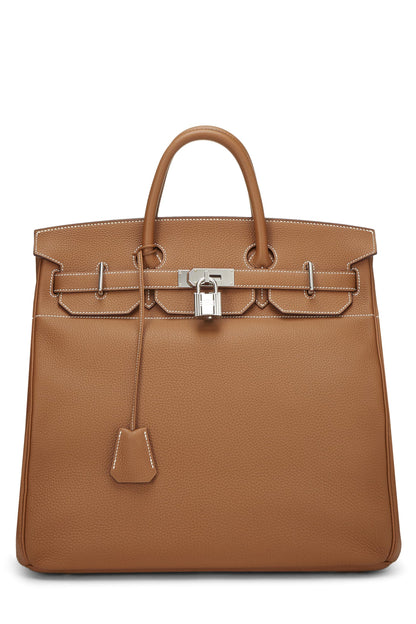 Hermès, Pre-Loved Gold H Togo Haut à Courroies "HAC" Birkin 40, Hermes Gold