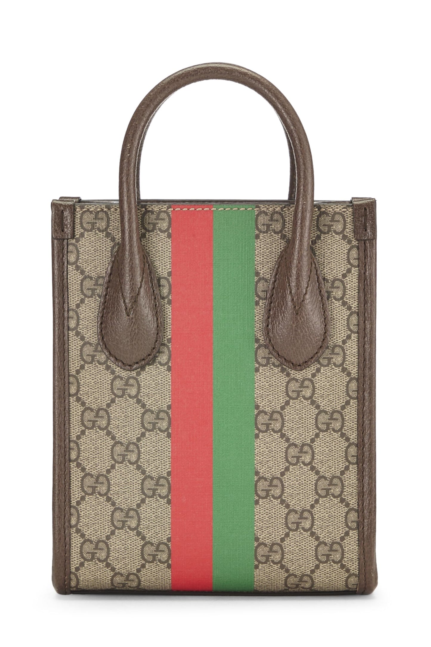 Gucci, Pre-Loved Brown GG Supreme Canvas Tiger Tote Mini, Brown