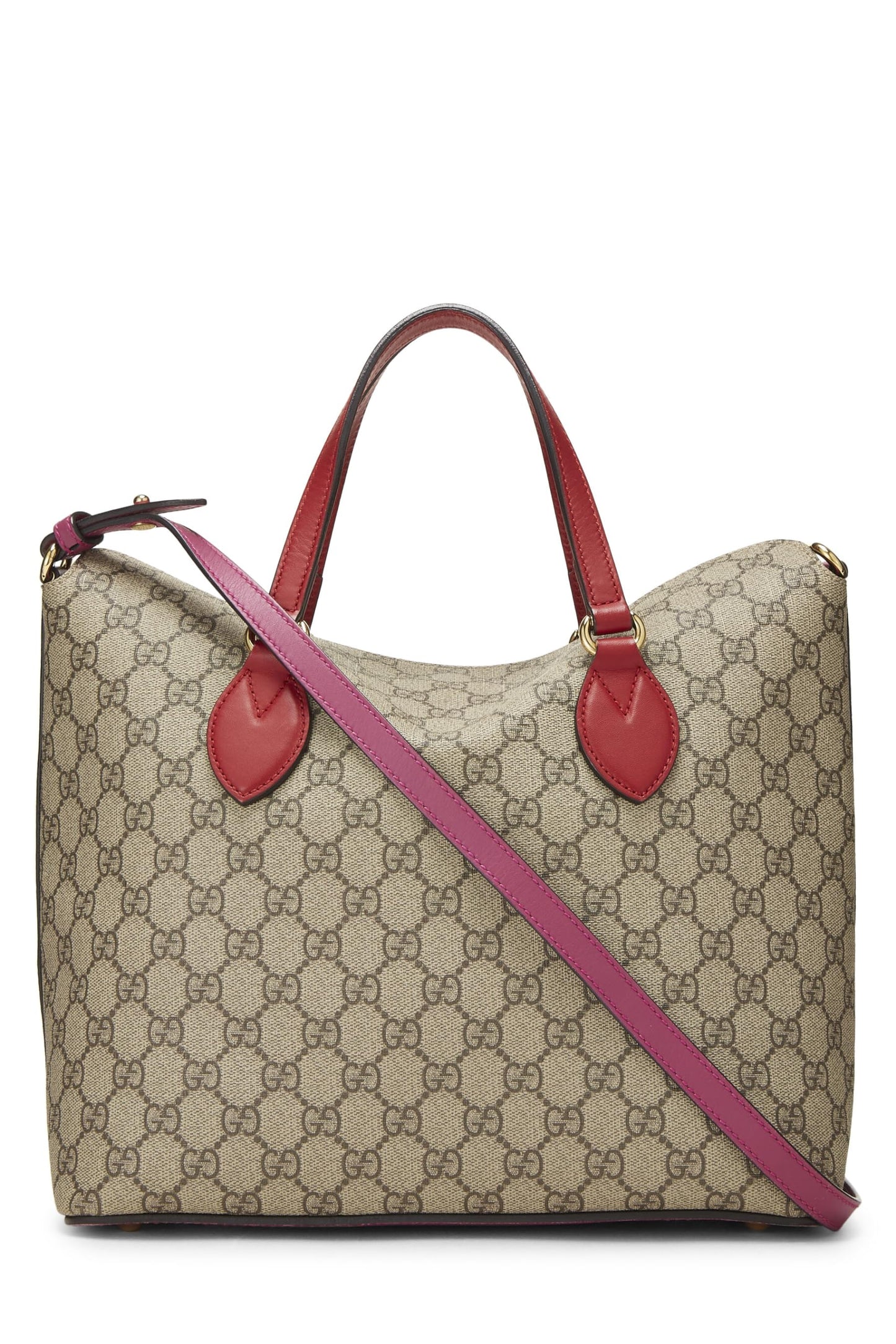 Gucci, Pre-Loved Multicolored Original GG Supreme Canvas Linea Fold Over Bag, Multi