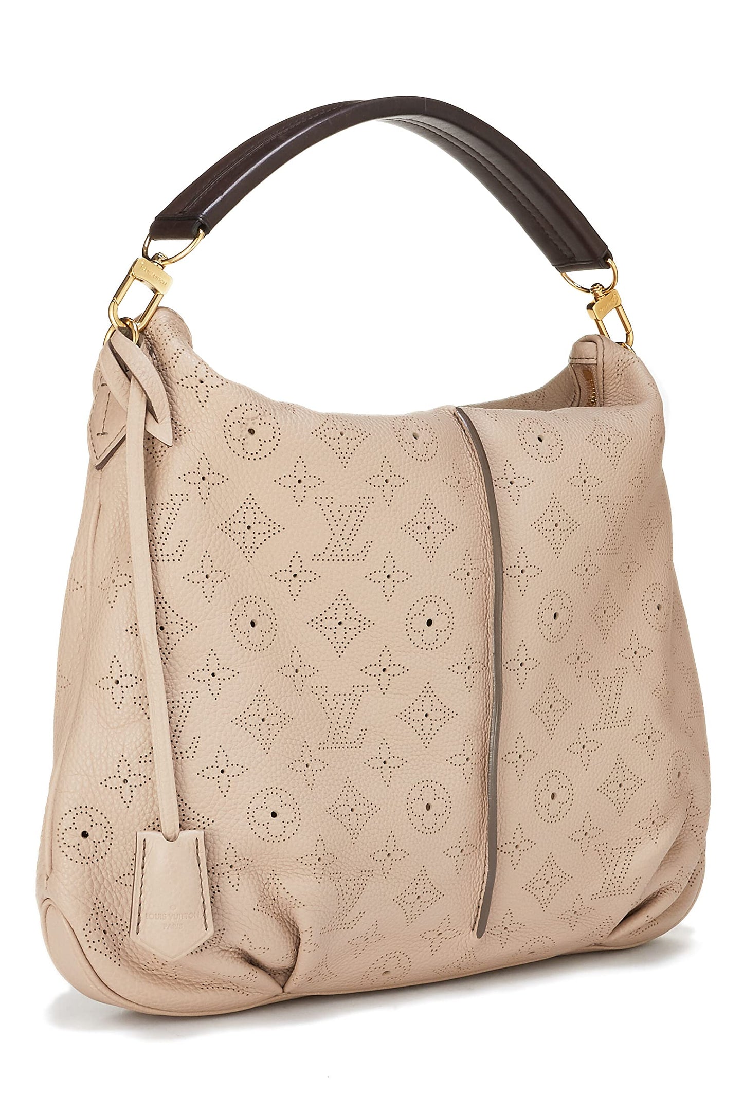 Louis Vuitton, Monograma Mahina Selene MM Pre-Loved Beige, Beige