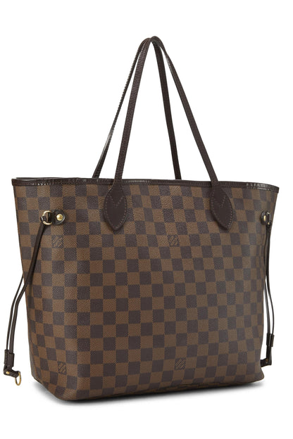 Louis Vuitton, Pre-Loved Damier Ebene Neverfull MM, Brown