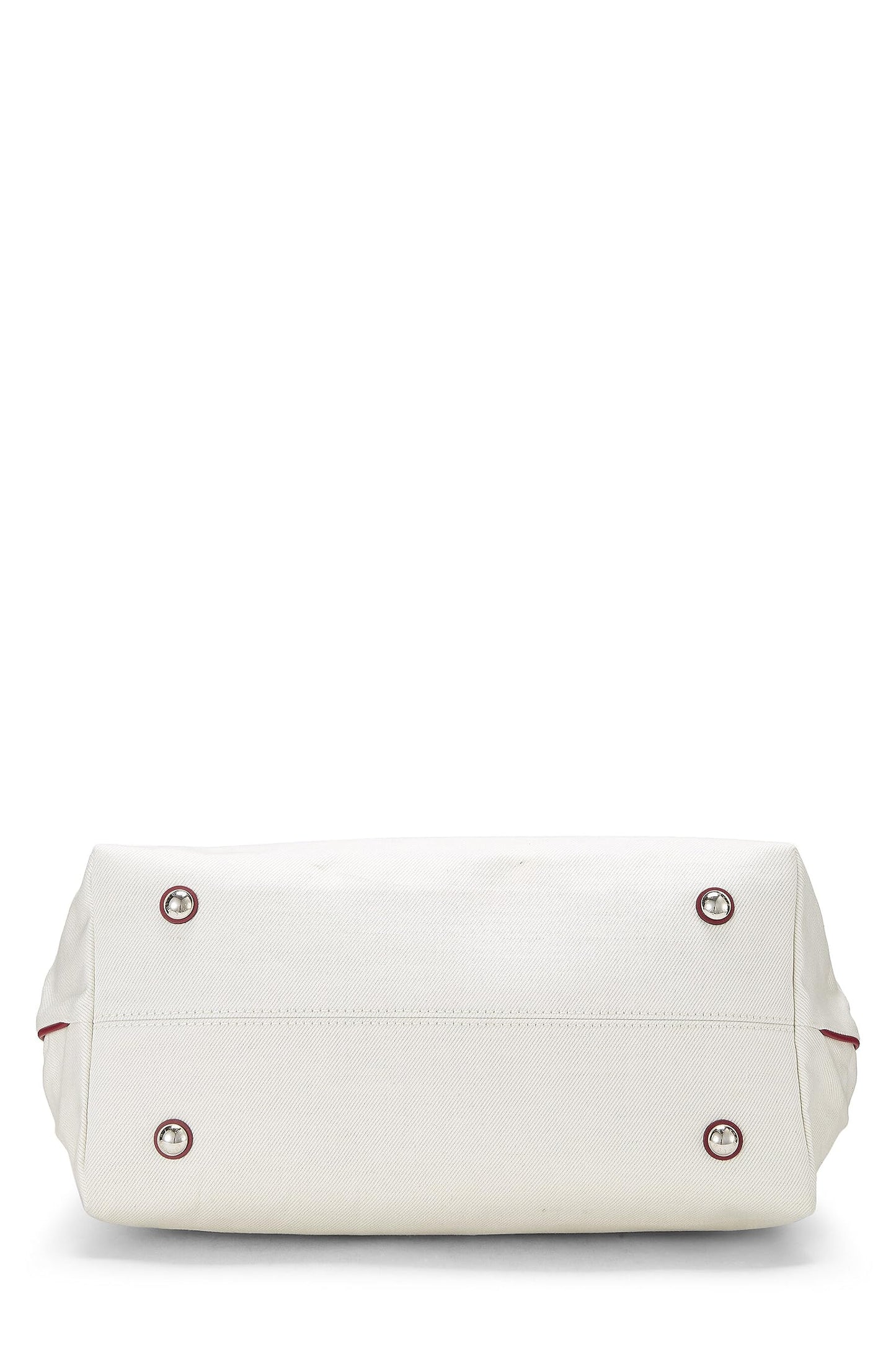 Louis Vuitton, Sac cabas Capri Articles De Voyage en toile blanche d'occasion GM, blanc