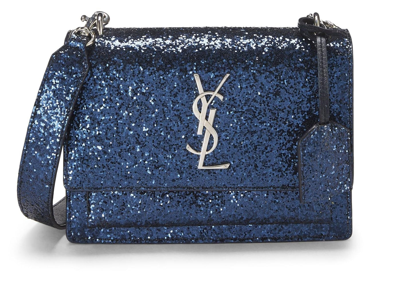 Yves Saint Laurent, Pre-Loved Blue Glitter Sunset Small, Blue