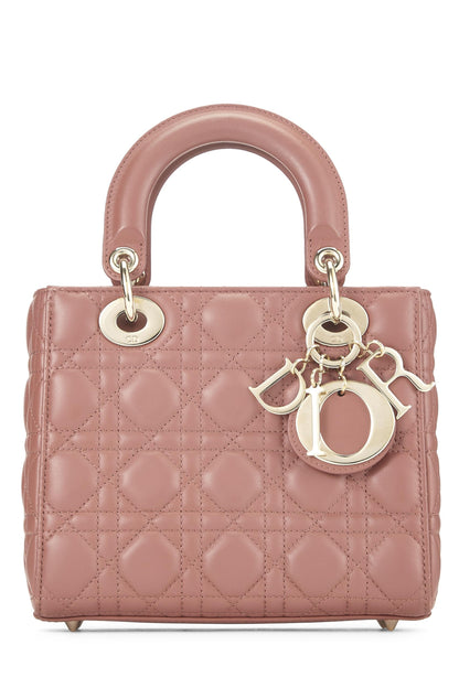 Dior, Pre-Loved Pink Cannage Lambskin My ABCDior Lady Dior Small, Pink