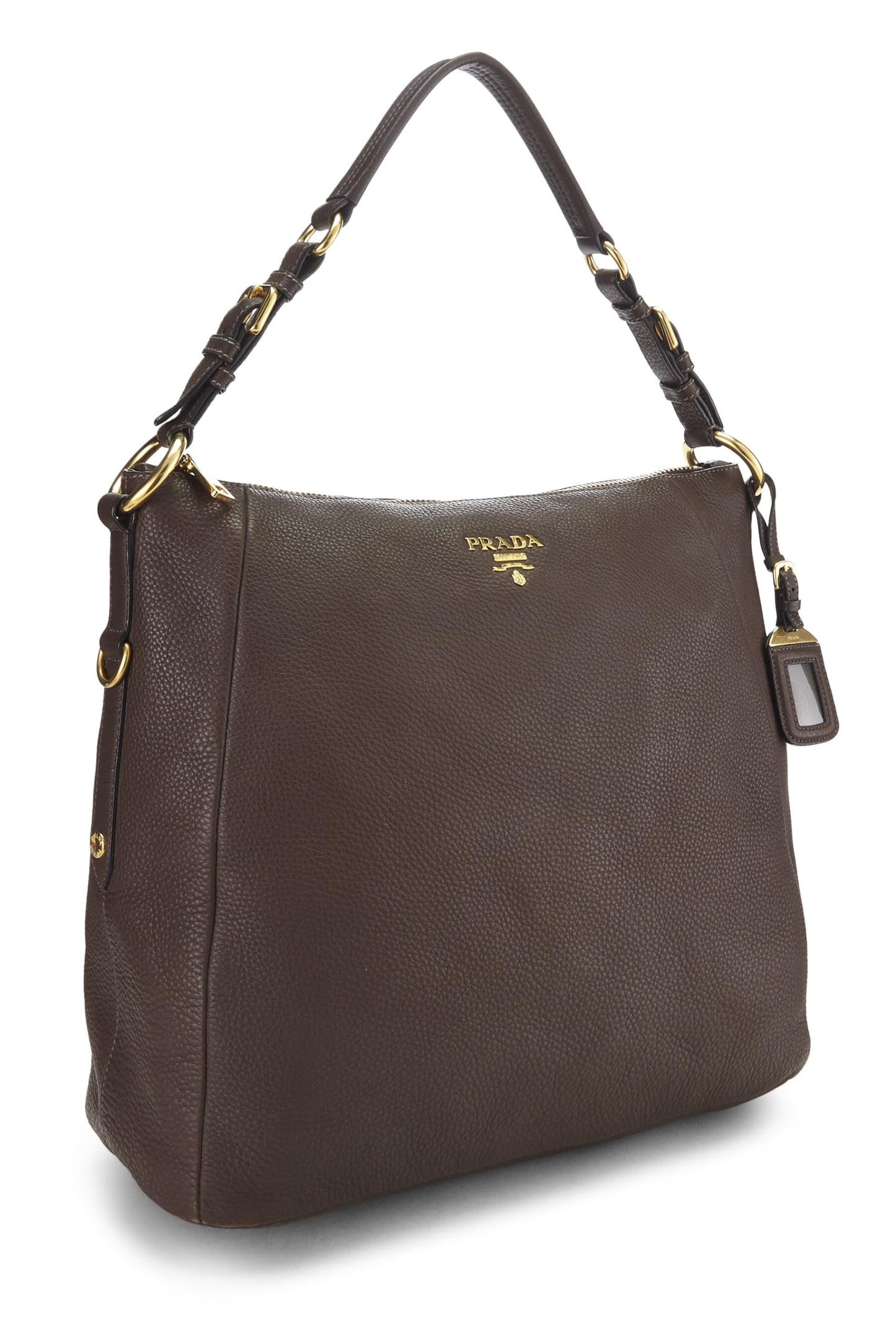 Prada, Vitello Daino Hobo marron pré-aimé, marron