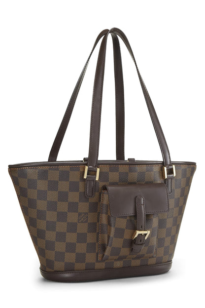 Louis Vuitton, Pre-Loved Damier Ebene Manosque PM, Marrón