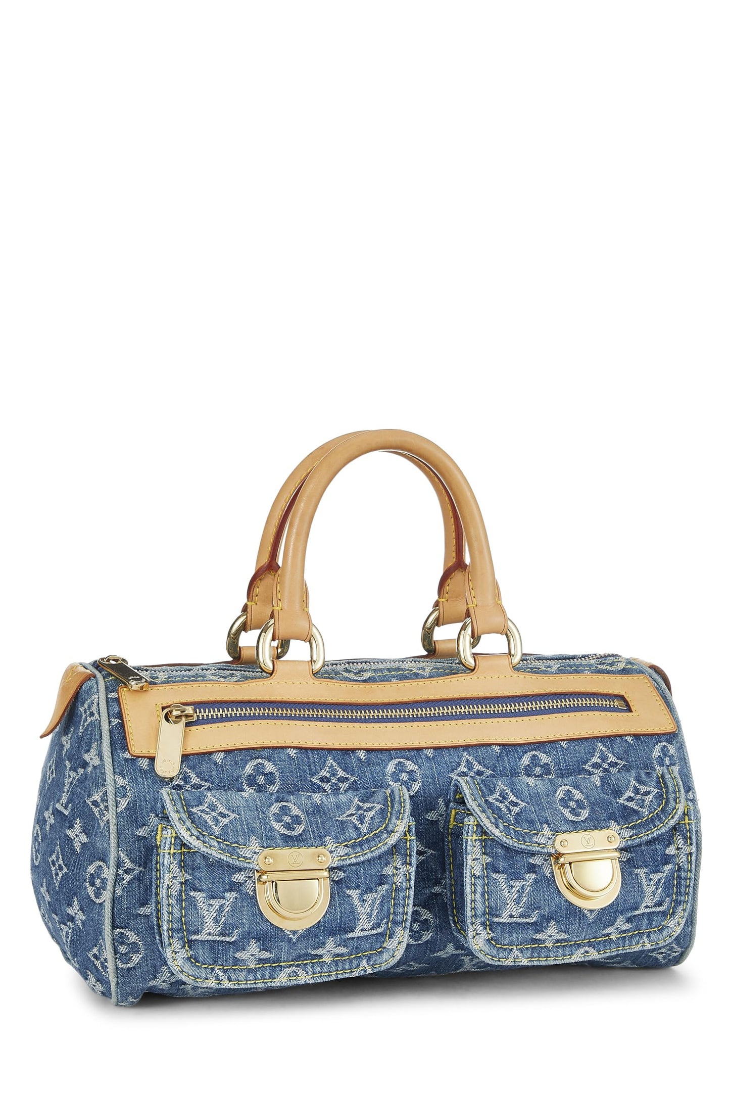 Louis Vuitton, Pre-Loved Blue Monogram Denim Neo Speedy, Blue