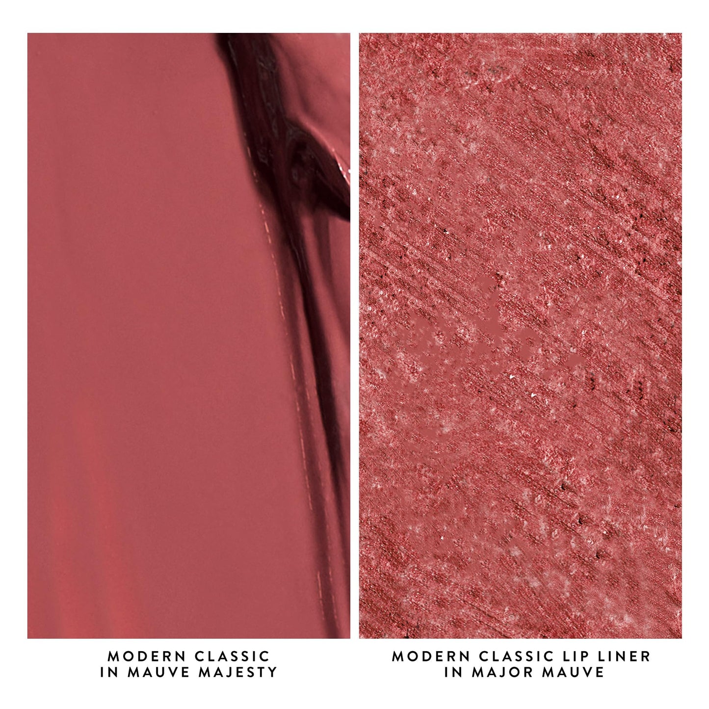 Duo Modern Classic de LAURA GELLER NEW YORK - Rouge à lèvres Mauve Majesty + Crayon à lèvres Major Mauve - Couleur ultra-riche - Luxueux et léger - Finition crème