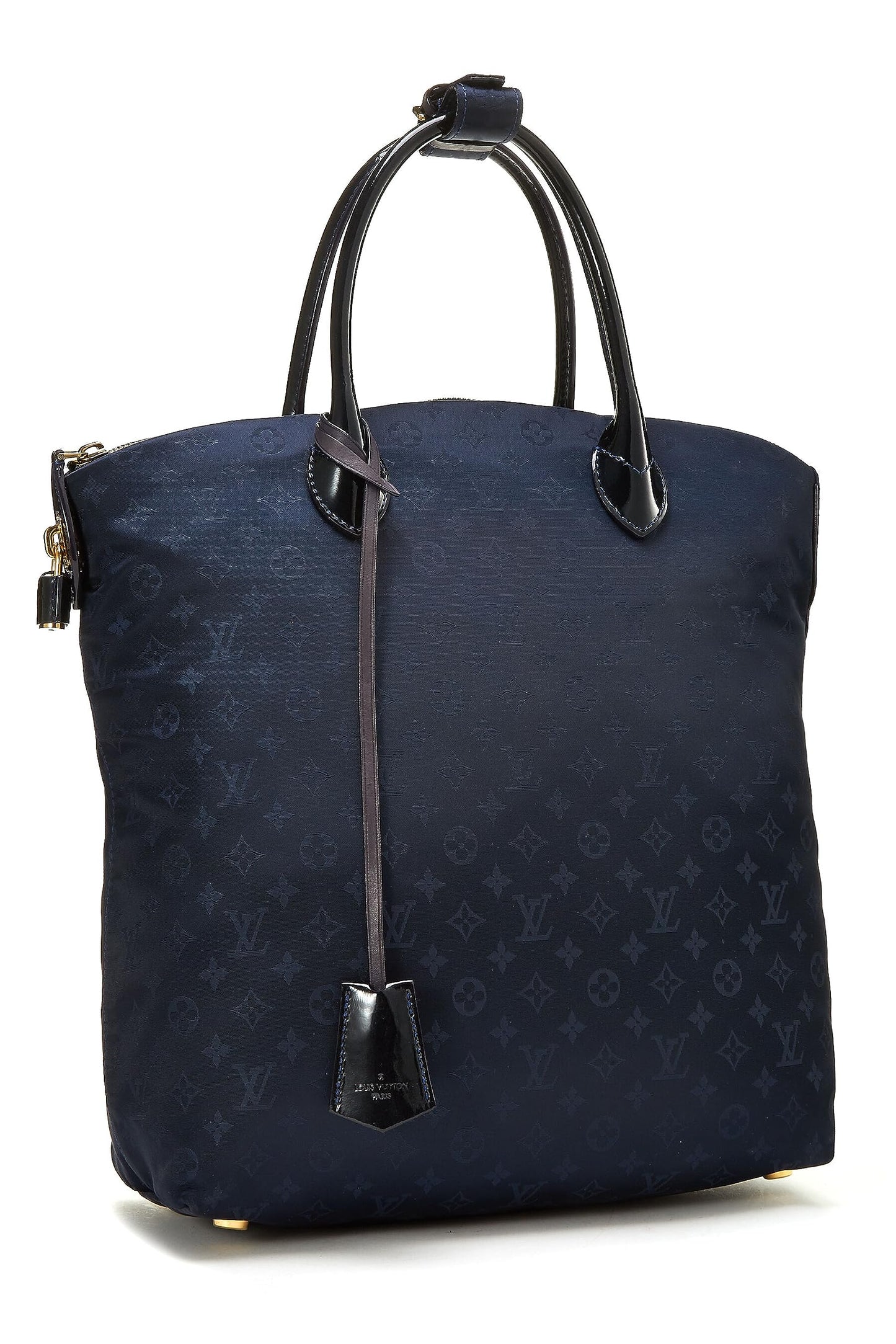 Louis Vuitton, Monogram Desire Vertical Lockit MM bleu marine d'occasion, bleu marine