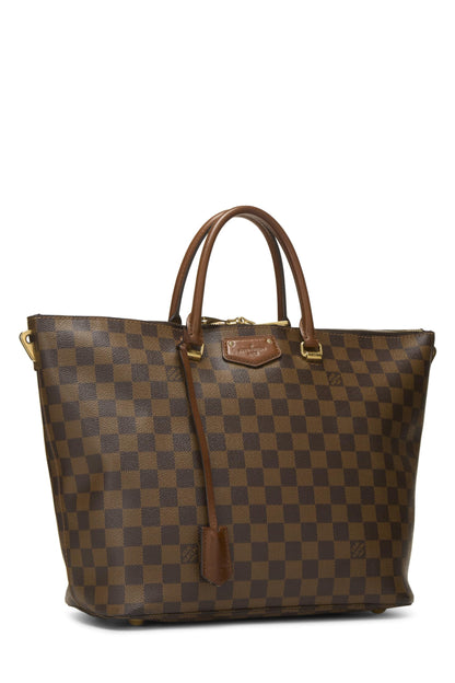 Louis Vuitton, Pre-Loved Damier Ebene Belmont, Marrón