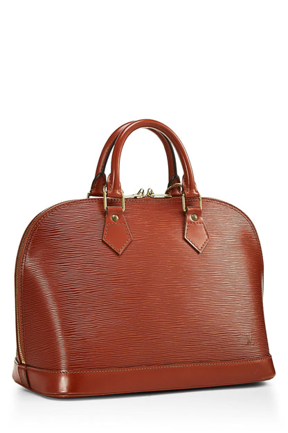 Louis Vuitton, Cipango Gold Epi Alma PM d'occasion, marron