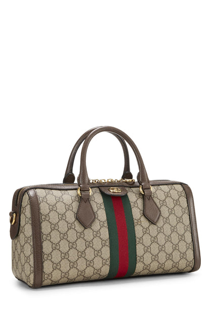 Gucci, sac à main Ophidia Supreme GG Original d'occasion de taille moyenne, marron