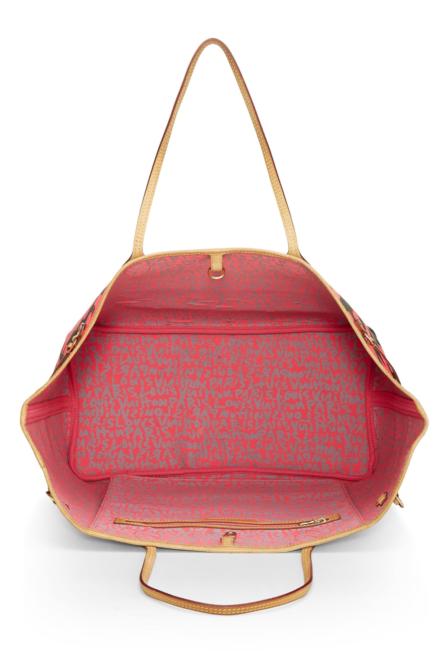 Louis Vuitton, Pre-Loved Stephen Sprouse x Louis Vuitton Pink Graffiti Neverfull GM, Rosa