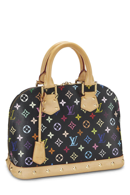 Louis Vuitton, Takashi Murakami x Louis Vuitton Alma PM NM Blanc Monogram Multicolore d'occasion, Noir