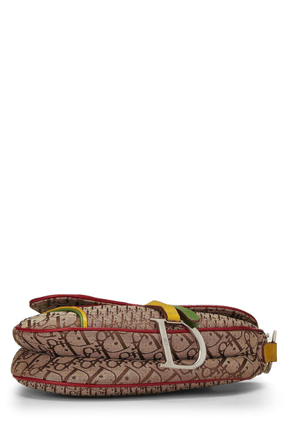 Dior, Sacoche Rasta Trotter Saddle d'occasion, multicolore