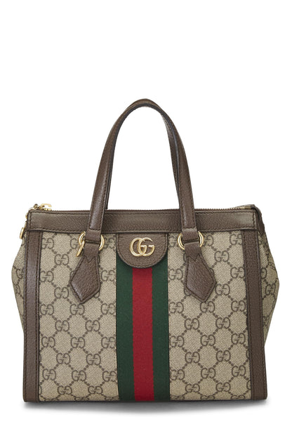 Gucci, Pre-Loved Original GG Supreme Canvas Ophidia Tote Small, Brown