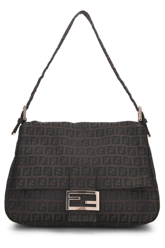 Fendi, sac en toile marron Zucchino Mama d'occasion, marron