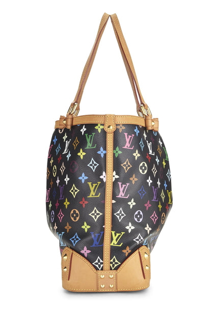 Louis Vuitton, Takashi Murakami x Louis Vuitton, sac Sharleen MM multicolore à monogramme noir d'occasion, noir