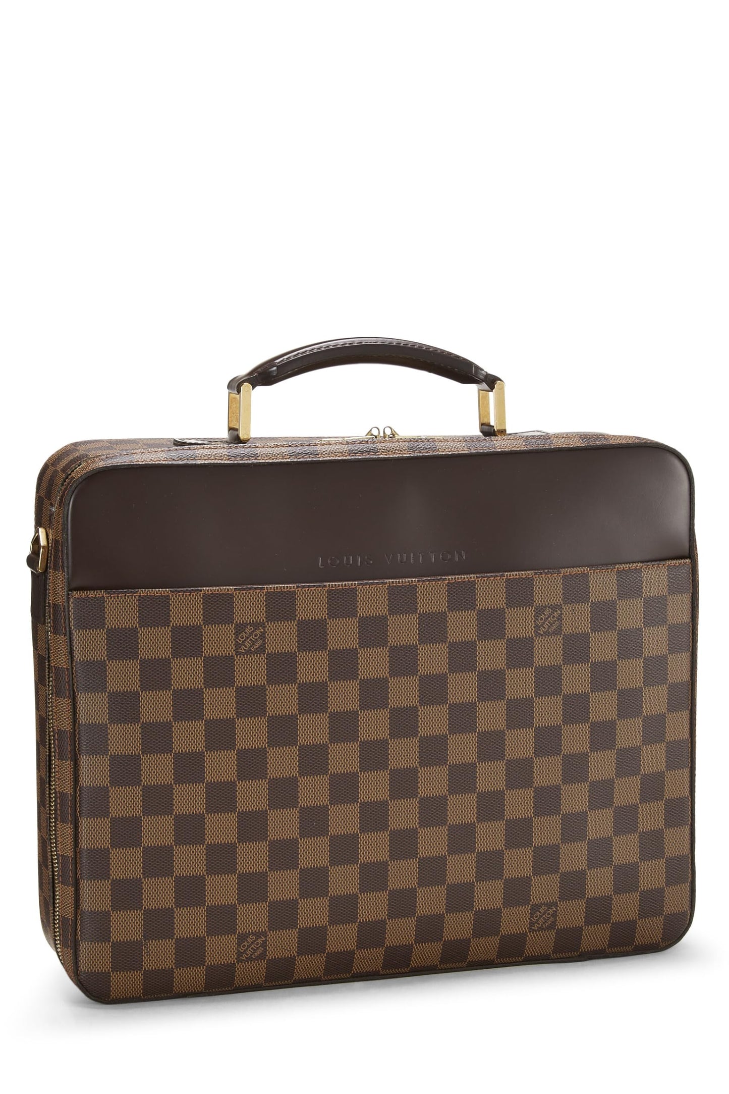 Louis Vuitton, Pre-Loved Damier Ebene Porte Ordinateur Sabana, Brown