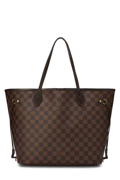 Louis Vuitton, Damier Ebene Neverfull MM NM de segunda mano, Marrón