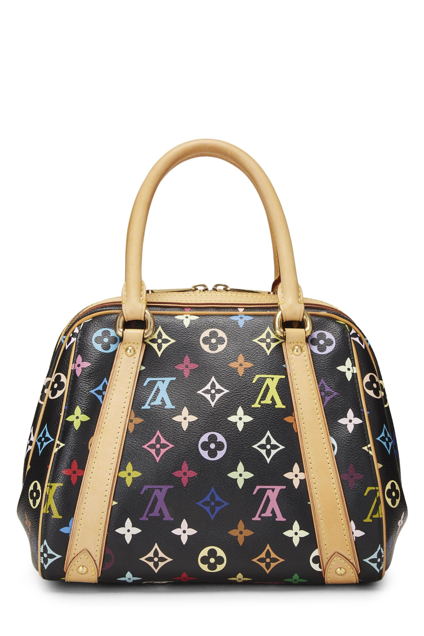 Louis Vuitton, Takashi Murakami x Louis Vuitton, d'occasion, monogramme noir multicolore Priscilla, noir