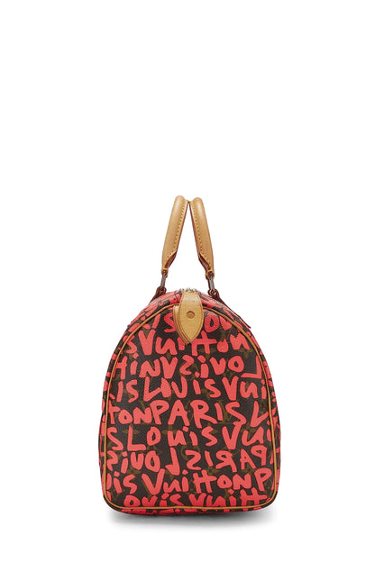 Louis Vuitton, Stephen Sprouse x Louis Vuitton Pink Graffiti Speedy 30 d'occasion, rose