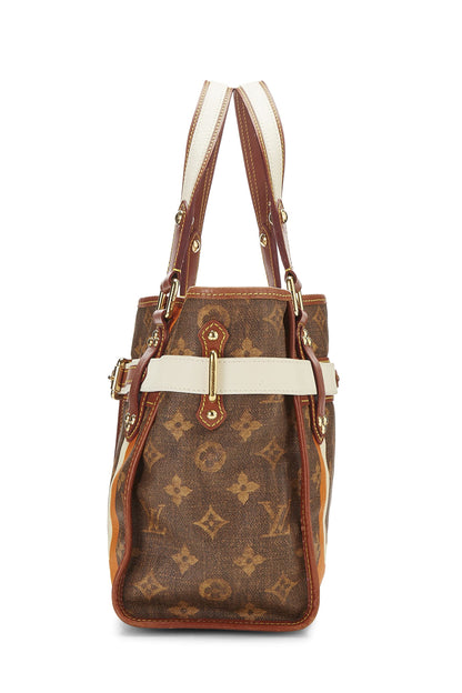 Louis Vuitton, Sac PM en tissu à rayures Monogram d'occasion, marron