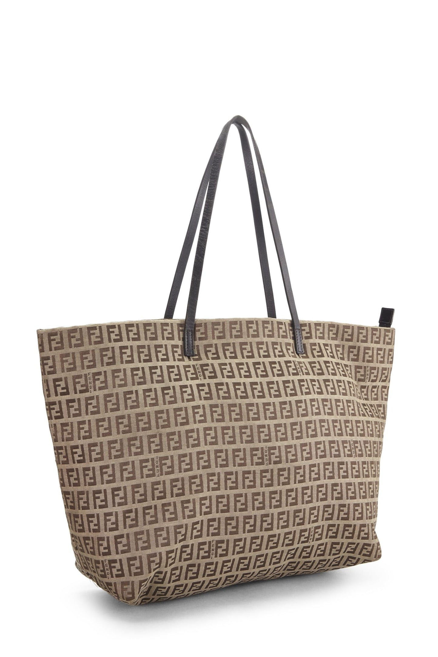 Fendi, Pre-Loved Brown Zucchino Roll Tote, Brown