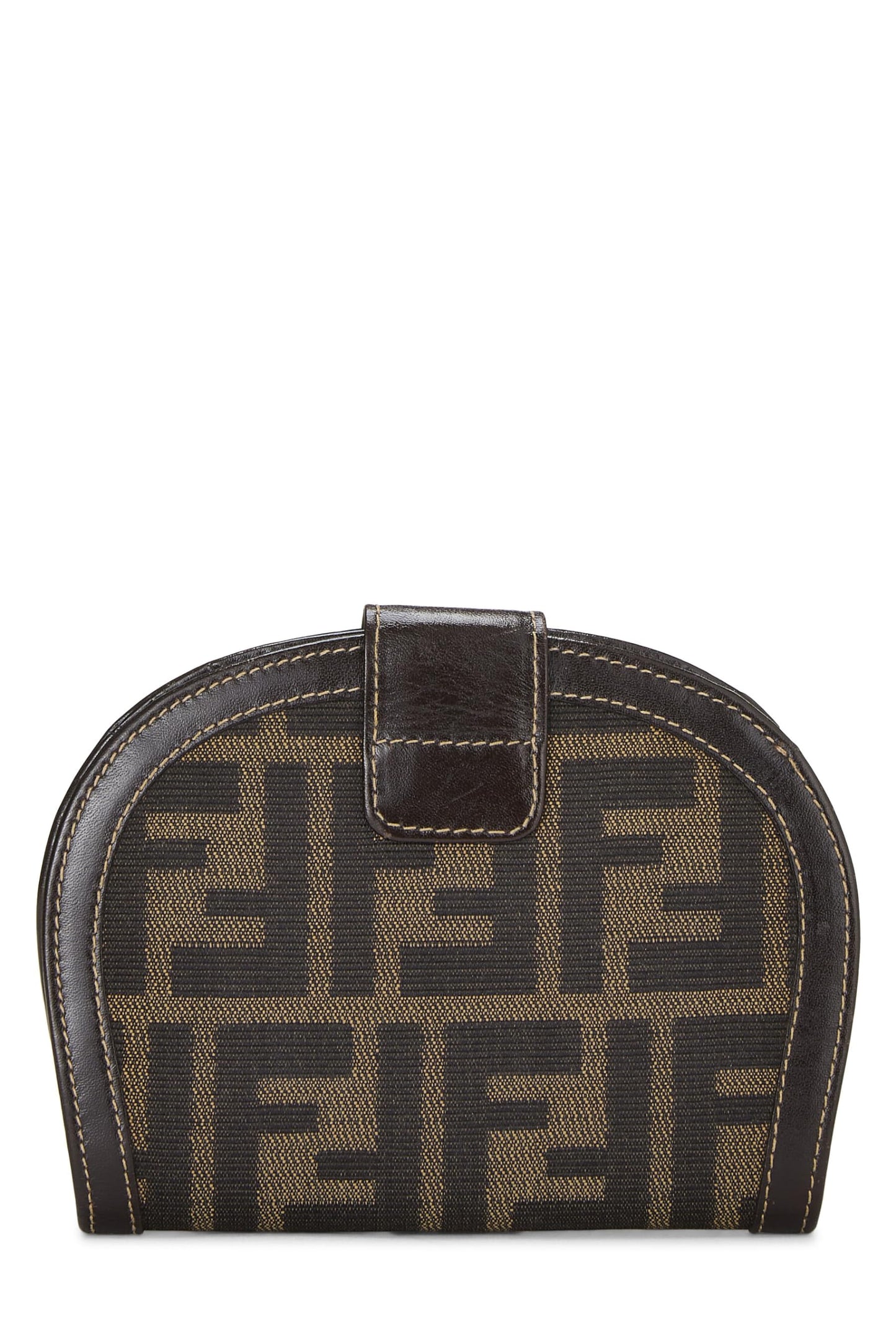 Fendi, Cartera de lona Zucca marrón Pre-Loved, Marrón