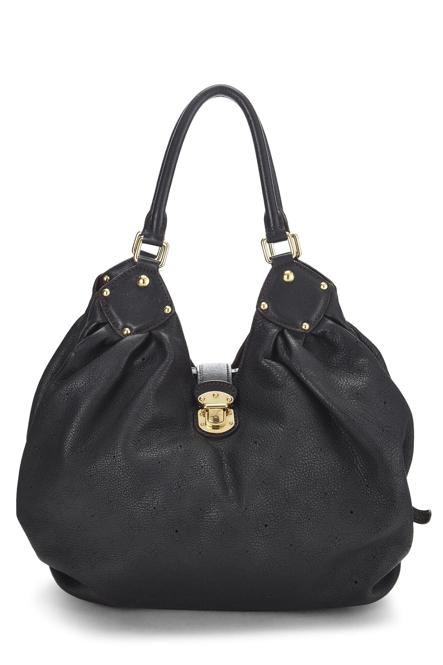 Louis Vuitton, Pre-Loved Black Monogram Mahina Large, Black