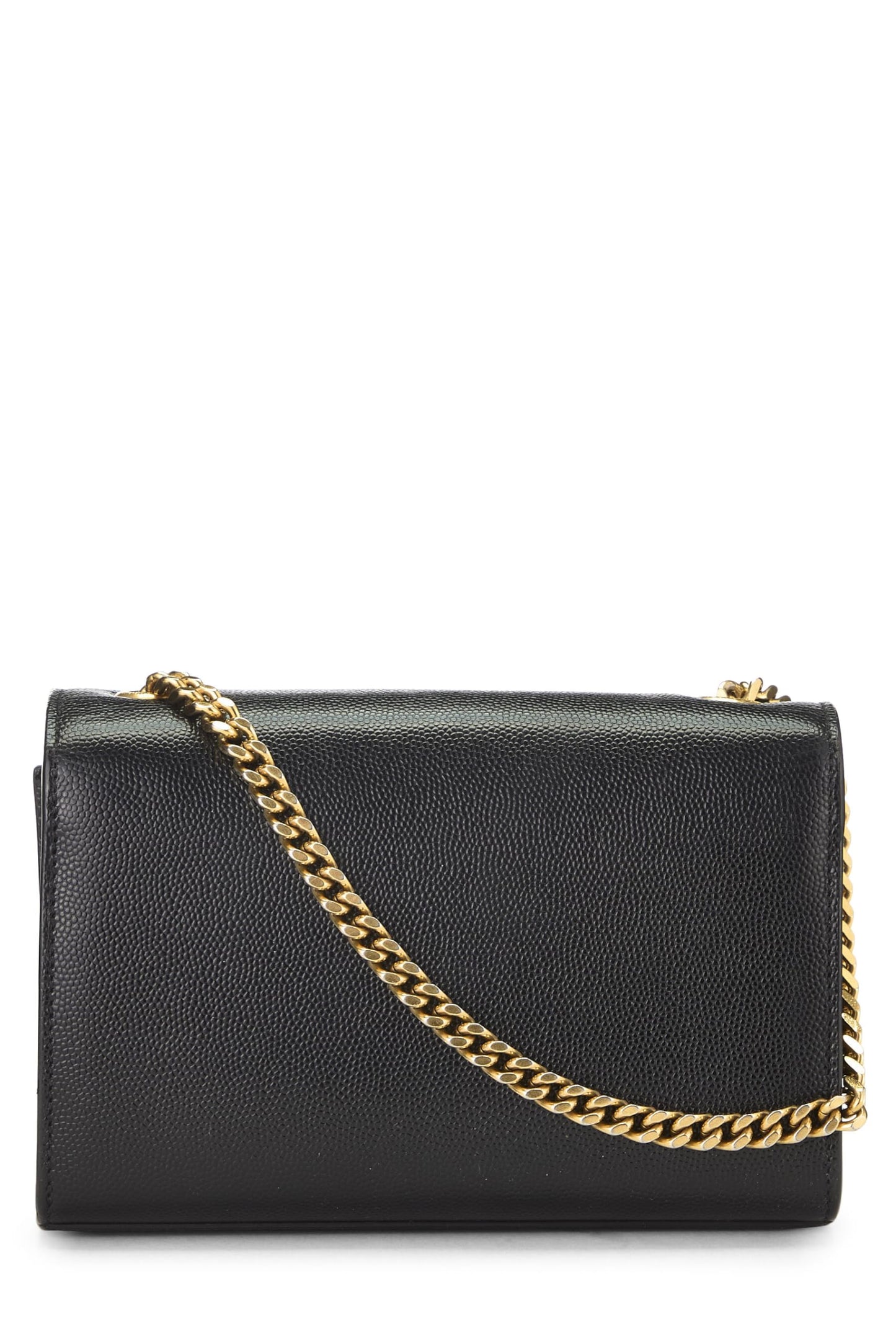 Yves Saint Laurent, Kate Small en cuir grainé noir d'occasion, noir